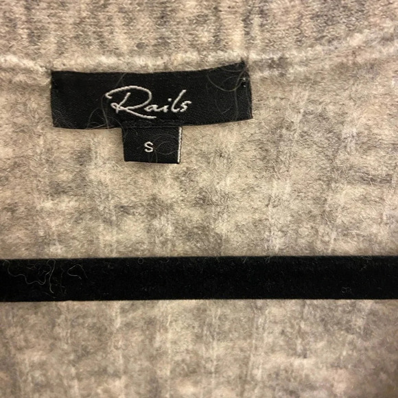 Rails Estelle Heather Grey Mohair & Wool Blend Sweater Size Small - Picture 7 of 8
